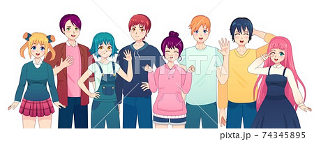 Summer Group  Friend anime Anime friendship Anime group of friends