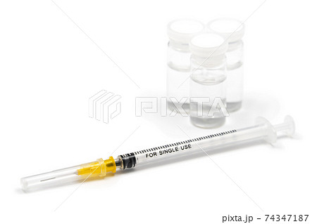 注射器 予防接種 ワクチン 注射器 予防接種 ワクチン 74347187