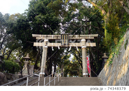 上宮天満宮の二の鳥居-6 74348379