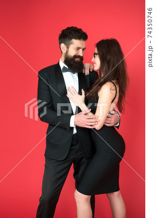 art experts of bearded man and woman. romantic date art experts of bearded man and woman. romantic date 74350746