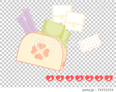 ポーチに入った生理用品 74352254