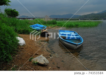 川 河 ボート 74353584