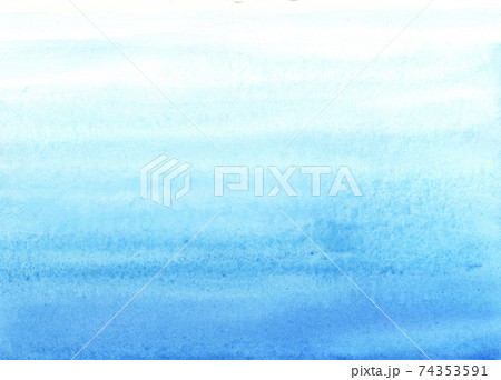 空、青の手描き水彩背景素材 空、青の手描き水彩背景素材 74353591