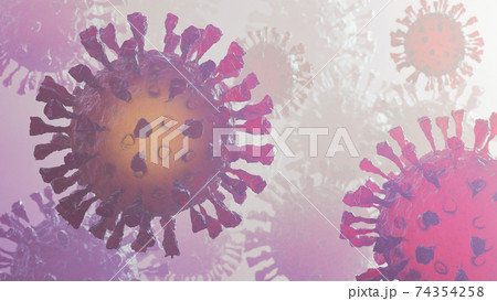 Coronavirus 2019-nCov novel coronavirus concept. Microscope virus close up. Coronavirus 2019-nCov novel coronavirus concept. Microscope virus close up. 74354258