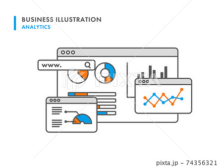 分析・マーケティングイラスト 74356321