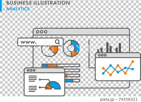 分析・マーケティングイラスト 74356321