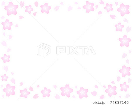 桜フレーム 5のイラスト素材
