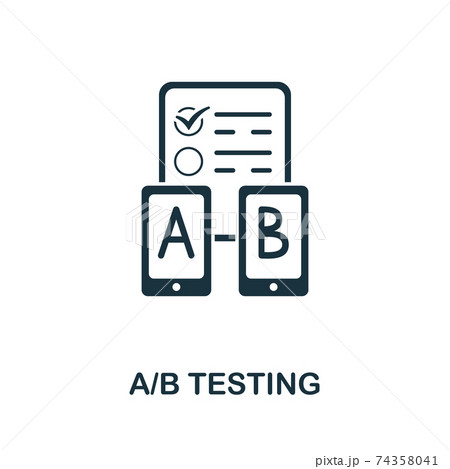 A/B Testing icon from mobile app development collection. Simple line A/B Testing icon for templates, web design and infographics A/B Testing icon from mobile app development collection. Simple line A/B Testing icon for templates, web design and infographics 74358041