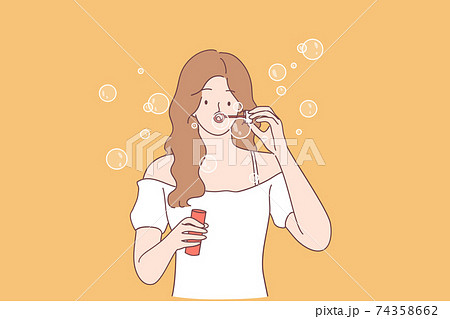 Having fun, summer, leisure concept 74358662