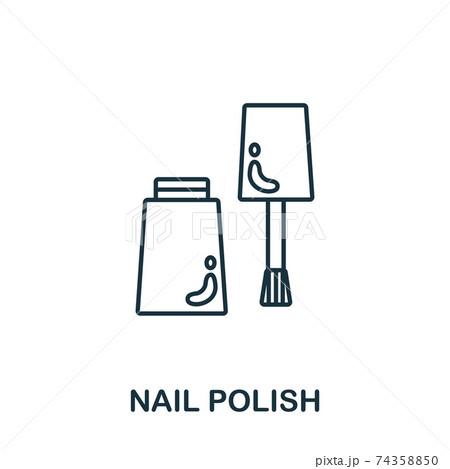 Nail Polish Icon From Makeup And Beauty のイラスト素材