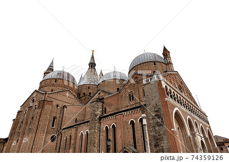Basilica of Sant Antonio di Padova Isolated on White - Padua Veneto Italy 74359126