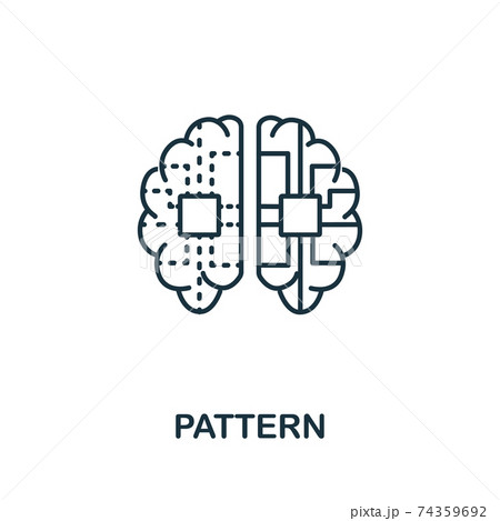 Pattern icon from machine learning collection. Simple line Pattern icon for templates, web design and infographics 74359692
