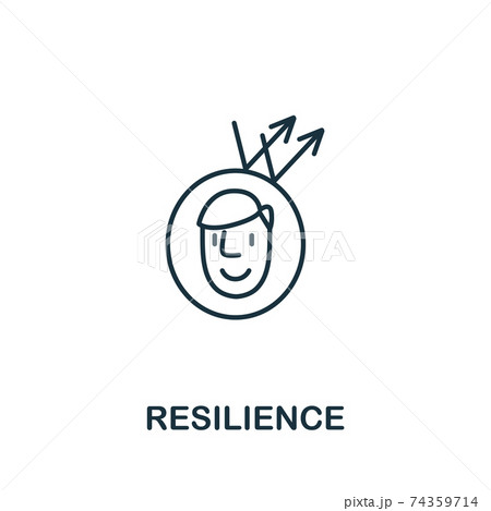 Resilience icon from life skills collection. Simple line Resilience icon for templates, web design and infographics Resilience icon from life skills collection. Simple line Resilience icon for templates, web design and infographics 74359714