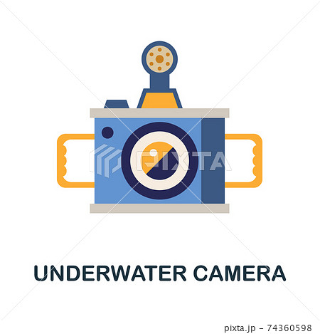 Underwater Camera flat icon. Color simple element from diving collection. Creative Underwater Camera icon for web design, templates, infographics and more Underwater Camera flat icon. Color simple element from diving collection. Creative Underwater Camera icon for web design, templates, infographics and more 74360598