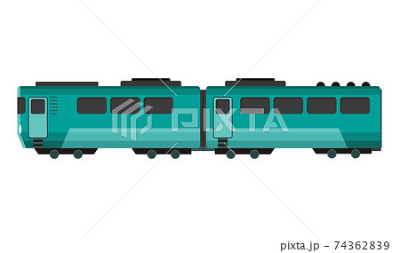 Passenger express train. Railway carriage. Cartoon subway or high speed train. Vector icon for web design or game scene Passenger express train. Railway carriage. Cartoon subway or high speed train. Vector icon for web design or game scene 74362839