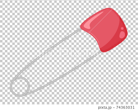 Illustration of a cute safety pin with a guard - Stock Illustration ...