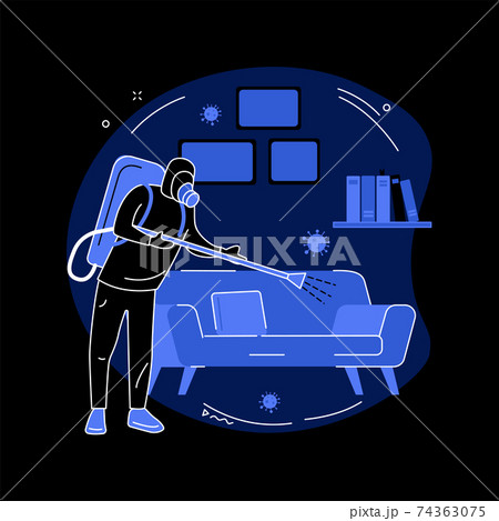 Home sterilization services abstract concept vector illustration. 74363075