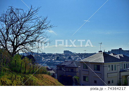 ある街の家並み 74364217