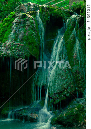 Side view of the Bigar waterfall 74365016