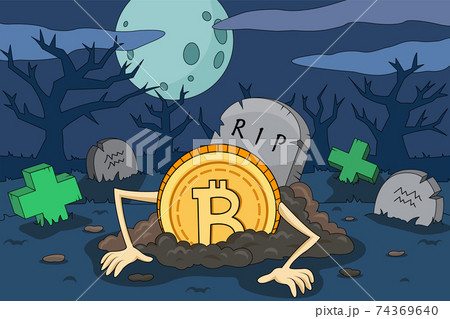 The uprising and the growth of Bitcoin. Illustration for the unexpected rise in the price of bitcoin. BTC's rise from the dead and the green pros of income. Cartoon easy to use and edit vector. The uprising and the growth of Bitcoin. Illustration for the unexpected rise in the price of bitcoin. BTC's rise from the dead and the green pros of income. Cartoon easy to use and edit vector. 74369640