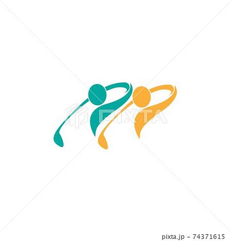 Golf logo icon template creative design illustration 74371615