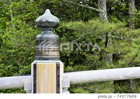 伊勢神宮　内宮　宇治橋　擬宝珠（万度麻） 74377609