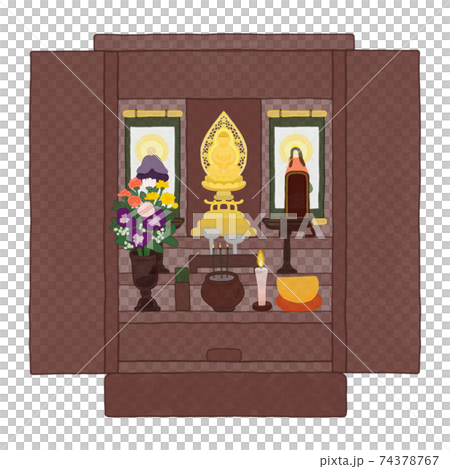 水彩画の仏壇 水彩画の仏壇 74378767