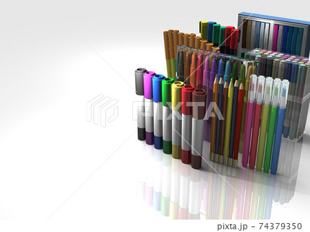 文具 ペン類(3DCG) 文具 ペン類(3DCG) 74379350