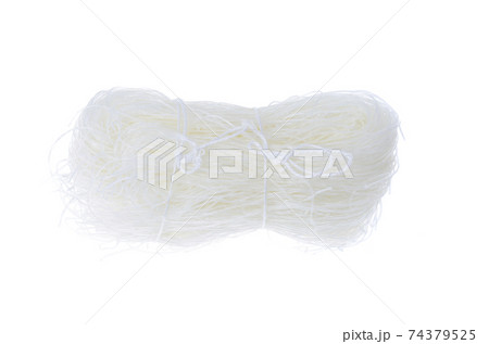 Glass rice noodles Isolated on white background. 74379525