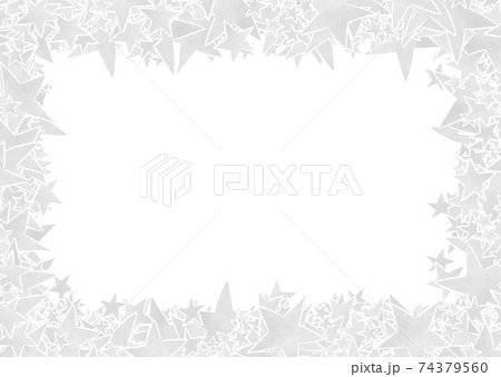 敷詰め_星_★_灰色_窓_長方形_横長 74379560