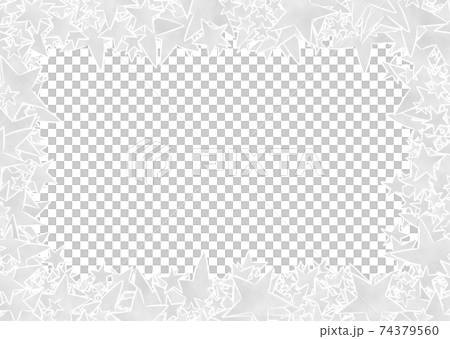 敷詰め_星_★_灰色_窓_長方形_横長 74379560