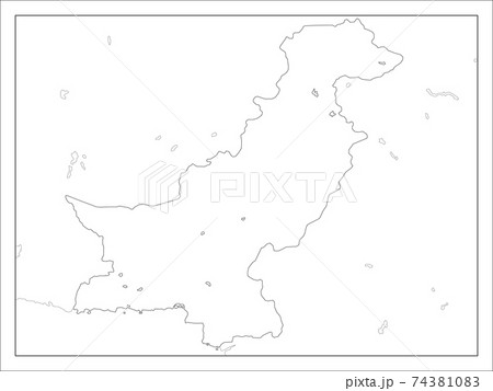 パキスタンの地図です。 パキスタンの地図です。 74381083