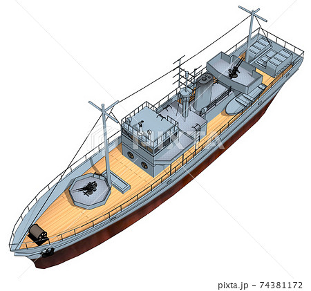 第一号型哨戒特務艇のイラスト素材 [74381172] PIXTA