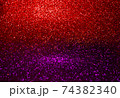 Red and purple glitter and sparkling glitter. Colour transition through the middle 74382340