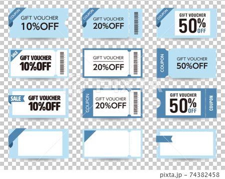 クーポンのイラストレーション 74382458