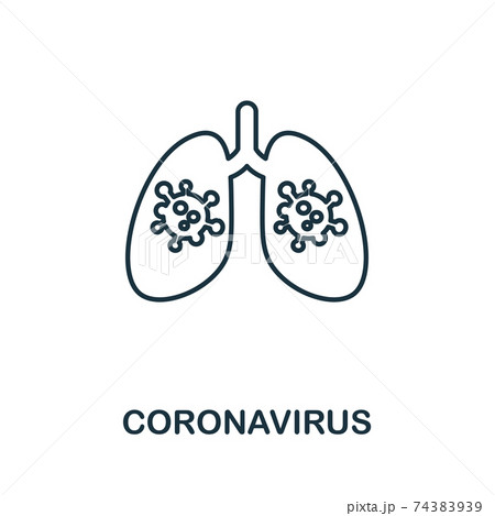 Coronavirus icon. Simple line element Coronavirus symbol for templates, web design and infographics Coronavirus icon. Simple line element Coronavirus symbol for templates, web design and infographics 74383939