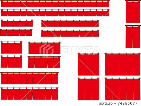 暖簾のイラスト素材