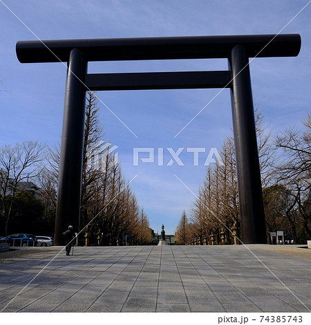 冬の靖國神社 大鳥居 冬の靖國神社 大鳥居 74385743