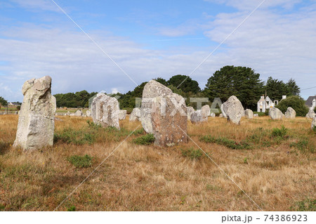 Alignments of Carnac - the largest megalithic site in the world, Carnac, Brittany Alignments of Carnac - the largest megalithic site in the world, Carnac, Brittany 74386923