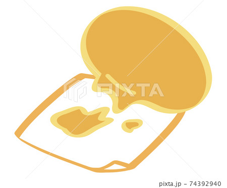 紙にカレーまんが引っ付く 紙にカレーまんが引っ付く 74392940