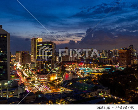 【シンガポール】シンガポール・マリーナベイの夕景・夜景 【シンガポール】シンガポール・マリーナベイの夕景・夜景 74393740
