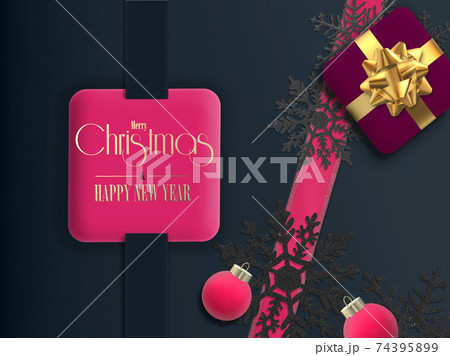 Holiday new year card 74395899