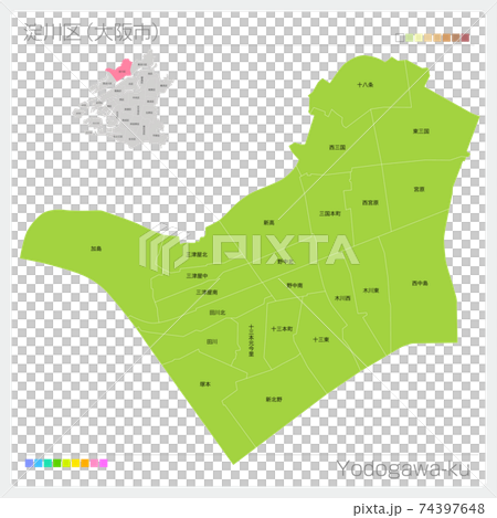 Yodogawa Ward, Yodogawa-ku (Osaka City, 24 Wards) 74397648