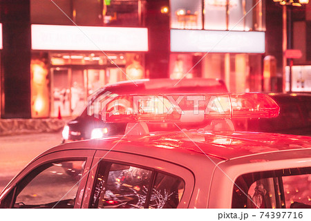 赤色灯 / 事故・犯罪イメージ 74397716