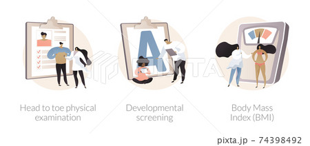Health check up abstract concept vector illustrations. Health check up abstract concept vector illustrations. 74398492