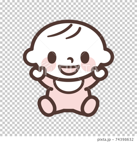 かわいい赤ちゃんのアイコン かわいい赤ちゃんのアイコン 74398632