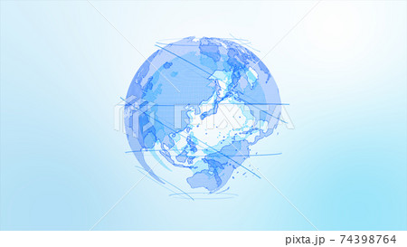 水色のデジタルネットワークイメージ背景 水色のデジタルネットワークイメージ背景 74398764