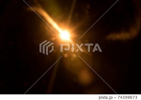 Abstract Natural Sun flare on the black Abstract Natural Sun flare on the black 74399673