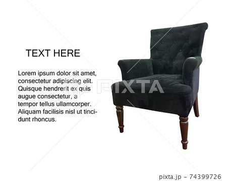 Armchair modern it comfortable chair. 74399726