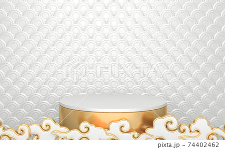 The Golden Podium minimal geometric white and gold style abstract.3D rendering The Golden Podium minimal geometric white and gold style abstract.3D rendering 74402462